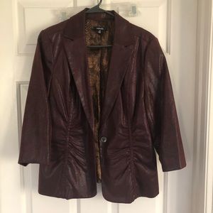 Burgundy blazer